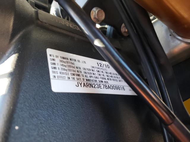 Продаж на аукціоні авто 2011 Yamaha Yzfr1, vin: JYARN23E7BA009816, номер лоту: 77482344