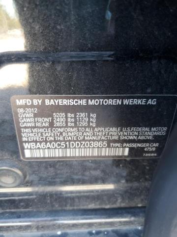 Продаж на аукціоні авто 2013 Bmw 640, vin: WBA6A0C51DDZ03865, номер лоту: 86640705