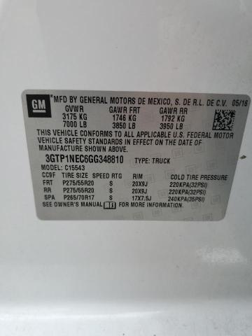 Продаж на аукціоні авто 2016 Gmc Sierra C15, vin: 3GTP1NEC6GG348810, номер лоту: 82739375