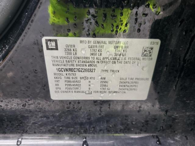 Продаж на аукціоні авто 2016 Chevrolet Silverado, vin: 1GCVKREC7GZ260327, номер лоту: 86481415