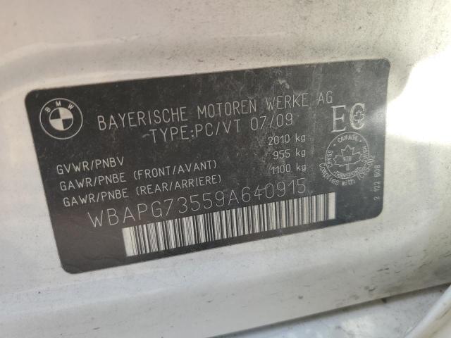 2009 Bmw 323 I მანქანა იყიდება აუქციონზე, vin: WBAPG73559A640915, აუქციონის ნომერი: 89482195