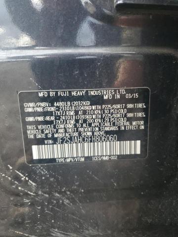 Продажа на аукционе авто 2015 Subaru Forester 2, vin: JF2SJAHC6FH806060, номер лота: 82603505