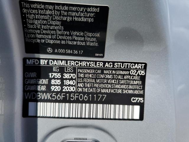 Продаж на аукціоні авто 2005 Mercedes-benz Slk 350, vin: WDBWK56F15F061177, номер лоту: 85380905