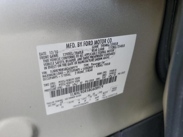 Продажа на аукционе авто 2011 Lincoln Mks, vin: 1LNHL9DR5BG608979, номер лота: 85578385