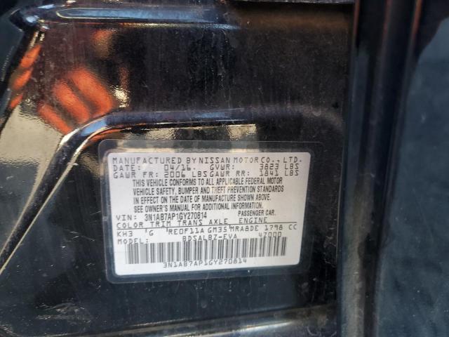 86899595 :رقم المزاد ، 3N1AB7AP1GY270814 vin ، 2016 Nissan Sentra مزاد بيع