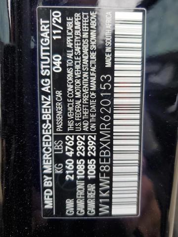 Продаж на аукціоні авто 2021 Mercedes-benz C 300 4mat, vin: W1KWF8EBXMR620153, номер лоту: 86616655