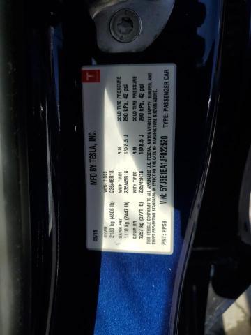 Auction sale of the 2018 Tesla Model 3, vin: 5YJ3E1EA1JF022520, lot number: 85912085