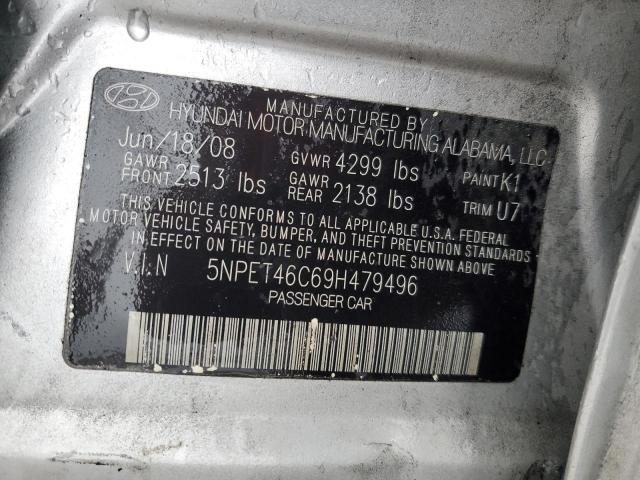 Продажа на аукционе авто 2009 Hyundai Sonata, vin: 5NPET46C69H479496, номер лота: 90613015