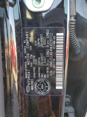 87194505 :رقم المزاد ، KM8JCCAE4NU028712 vin ، 2022 Hyundai Tucson مزاد بيع