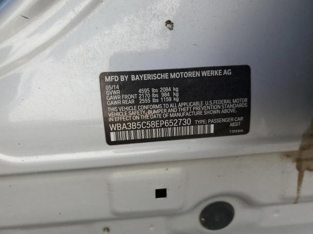 2014 Bmw 328 მანქანა იყიდება აუქციონზე, vin: WBA3B5C58EP652730, აუქციონის ნომერი: 84480985