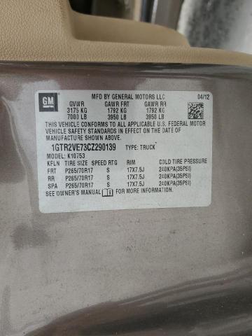 85370985 :رقم المزاد ، 1GTR2VE73CZ290139 vin ، 2012 Gmc Sierra مزاد بيع