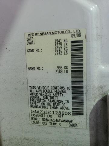 Продаж на аукціоні авто 2009 Nissan Altima 2.5, vin: 1N4AL21E59C128608, номер лоту: 84982365