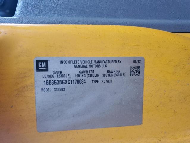2013 Chevrolet Minotour G3500 მანქანა იყიდება აუქციონზე, vin: 1GB3G3BGXC1178084, აუქციონის ნომერი: 84648645