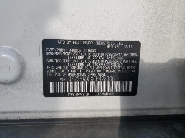 Продажа на аукционе авто 2012 Suba Forester 2.5x Premium, vin: JF2SHADCXCH428306, номер лота: 89516255