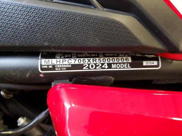 Aukcja sprzedaży 2024 Honda Cbr500, vin: MLHPC706XR5000006, numer aukcji: 87002045