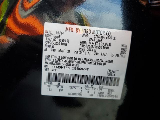 Auction sale of the 2014 Ford Explorer, vin: 1FM5K7F83EGB68747, lot number: 82435885