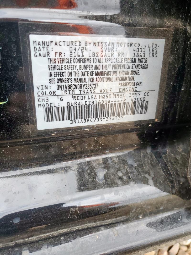 Продажа на аукционе авто 2024 Nissan Sentra Sv, vin: 3N1AB8CV0RY335737, номер лота: 82489485
