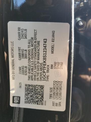 82632345 :رقم المزاد ، 1GCPTFEK8S1234743 vin ، 2025 Chevrolet Colorado Z مزاد بيع