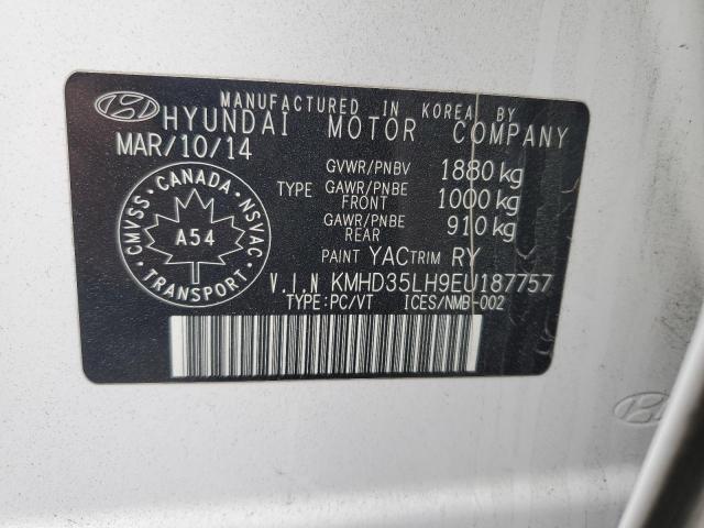 Продажа на аукционе авто 2014 Hyundai Elantra Gt, vin: KMHD35LH9EU187757, номер лота: 86128765