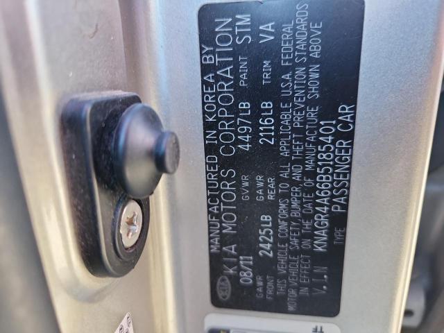 Aukcja sprzedaży 2011 Kia Optima, vin: KNAGR4A66B5185401, numer aukcji: 84581615