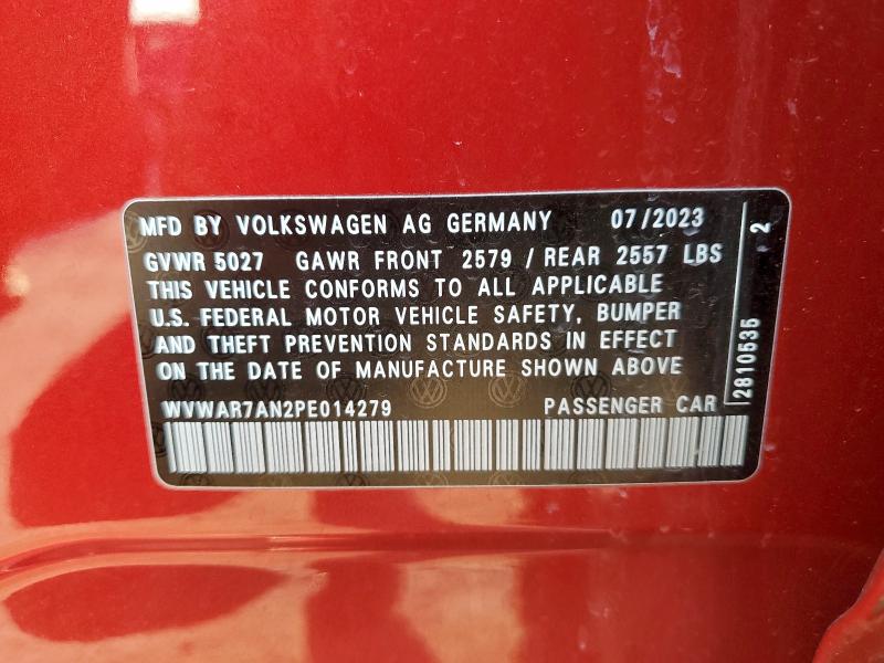 Aukcja sprzedaży 2023 Volkswagen Arteon, vin: WVWAR7AN2PE014279, numer aukcji: 85293605