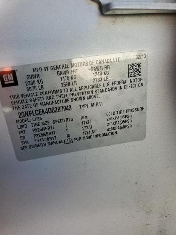 2013 Chevrolet Equinox Ls მანქანა იყიდება აუქციონზე, vin: 2GNFLCEK4D6287943, აუქციონის ნომერი: 89436655