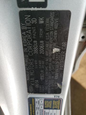 86289185 :رقم المزاد ، KNAFX4A63F5321457 vin ، 2015 Kia Forte مزاد بيع