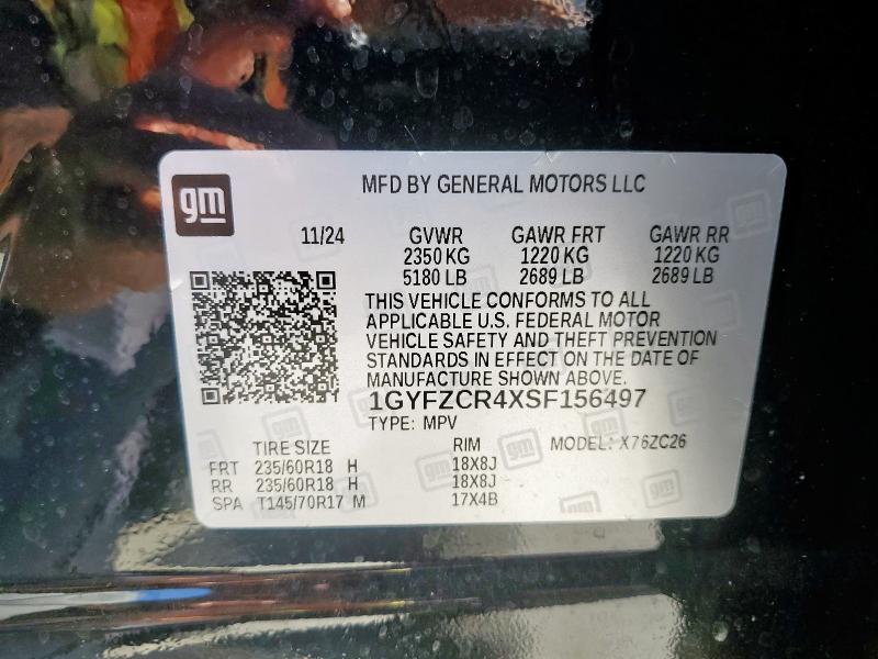 Aukcja sprzedaży 2025 Cadillac Xt4, vin: 1GYFZCR4XSF156497, numer aukcji: 84462065