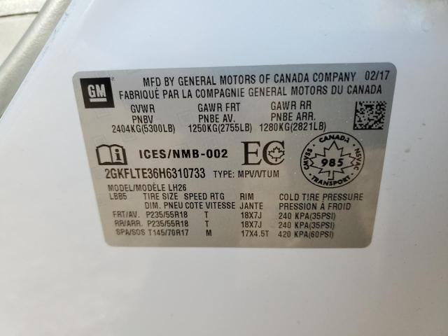 Aukcja sprzedaży 2017 Gmc Terrain, vin: 2GKFLTE36H6310733, numer aukcji: 80691475