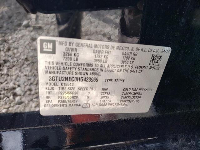 Aukcja sprzedaży 2017 Gmc Sierra K15, vin: 3GTU2NEC0HG423969, numer aukcji: 85262345