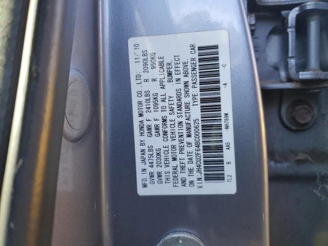 87034065 :رقم المزاد ، JH4CU2F64BC000625 vin ، 2011 Acura Tsx مزاد بيع