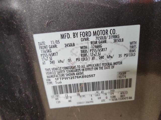 Aukcja sprzedaży 2006 Ford F150, vin: 1FTPW12576KB92557, numer aukcji: 85469805