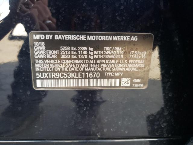 Aukcja sprzedaży 2019 Bmw X3, vin: 5UXTR9C53KLE11670, numer aukcji: 82002865