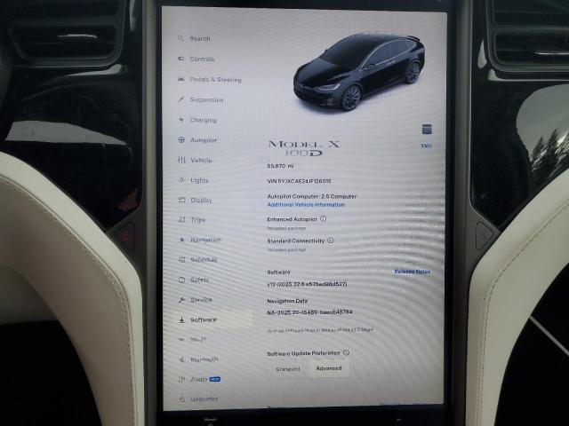 82632375 :رقم المزاد ، 5YJXCAE24JF126015 vin ، 2018 Tesla Model X مزاد بيع
