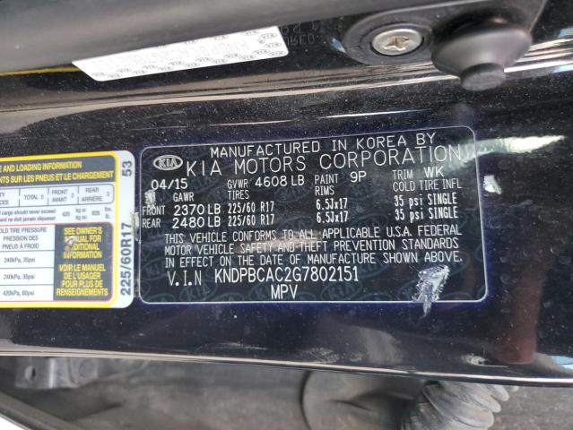 Aukcja sprzedaży 2016 Kia Sportage, vin: KNDPBCAC2G7802151, numer aukcji: 89896605