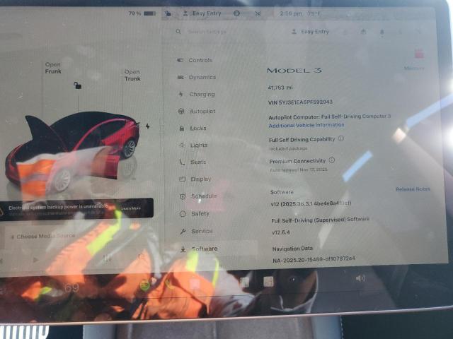 Продажа на аукционе авто 2023 Tesla Model 3, vin: 5YJ3E1EA6PF592943, номер лота: 90947905