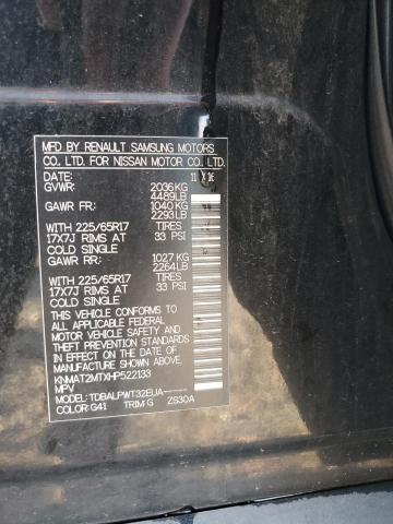 84810545 :رقم المزاد ، KNMAT2MTXHP522133 vin ، 2017 Niss Rogue مزاد بيع