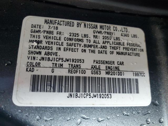 Продажа на аукционе авто 2018 Nissan Rogue Sport, vin: JN1BJ1CP5JW192053, номер лота: 85894125