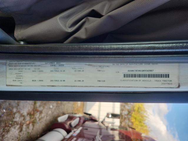 Продаж на аукціоні авто 2016 Volvo Vn, vin: 4V4NC9EH6GN956987, номер лоту: 72272566