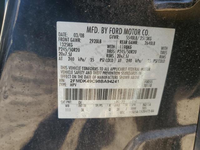 Aukcja sprzedaży 2008 Ford Edge Limit, vin: 2FMDK49C98BA94241, numer aukcji: 84956005