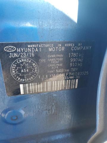 84873085 :رقم المزاد ، KMHD84LF7HU240325 vin ، 2017 Hyundai Elantra Se مزاد بيع