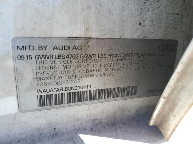 Продажа на аукционе авто 2016 Audi A4 Premium, vin: WAUAFAFL8GN010411, номер лота: 87283695