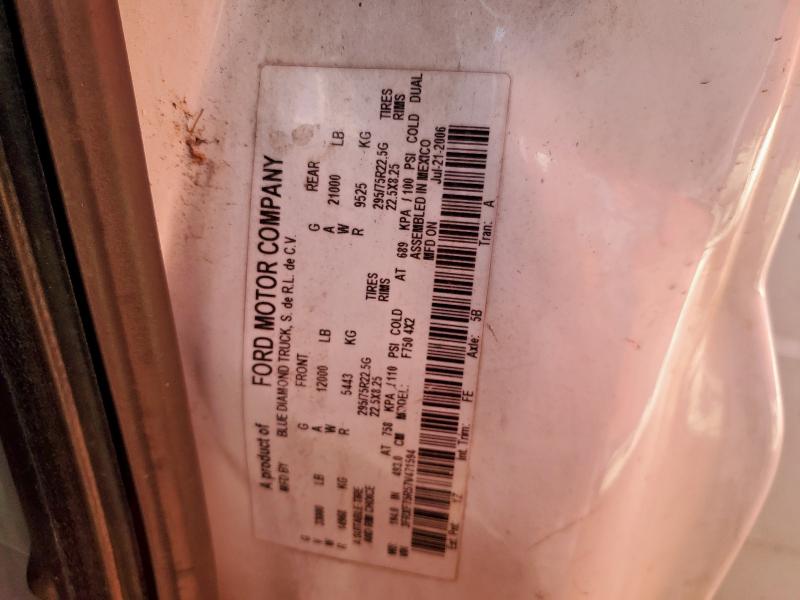 2007 Ford F750 Super მანქანა იყიდება აუქციონზე, vin: 3FRXF75R57V471594, აუქციონის ნომერი: 93354815