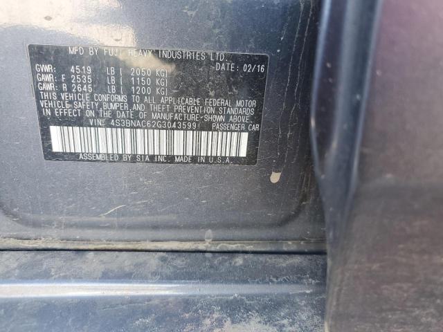 84522585 :رقم المزاد ، 4S3BNAC62G3043599 vin ، 2016 Subaru Legacy 2.5i Premium مزاد بيع