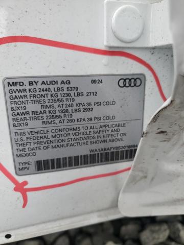 Aukcja sprzedaży 2025 Audi Q5, vin: WA1ABAFY8S2016594, numer aukcji: 85816955