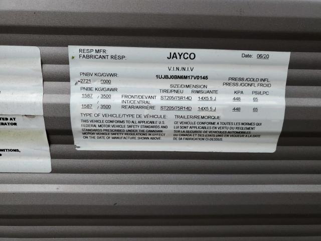 Продаж на аукціоні авто 2021 Jayco Jay Jay Flight, vin: 1UJBJ0BN6M17V0145, номер лоту: 85190475