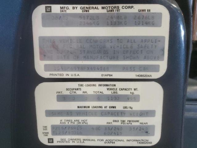 Продажа на аукционе авто 1985 Buick Lesabre Li, vin: 1G4BP69Y8FX494068, номер лота: 82607965