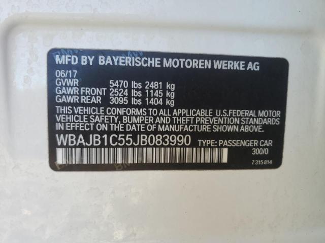 Продаж на аукціоні авто 2018 Bmw 530xe, vin: WBAJB1C55JB083990, номер лоту: 90088915