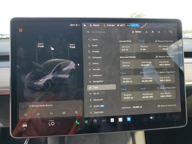 2022 Tesla Model Y მანქანა იყიდება აუქციონზე, vin: 7SAYGAEE6NF309816, აუქციონის ნომერი: 82696755