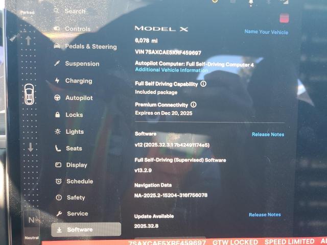 Aukcja sprzedaży 2024 Tesla Model X, vin: 7SAXCAE5XRF459697, numer aukcji: 90097105